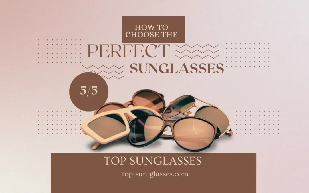 Stylish sunglasses with polarized lenses, offering optimal protection against harmful UV Rays, perfect for outdoor activities and sunny days.