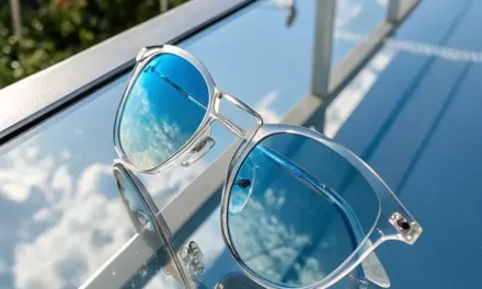 Frameless Mirrored Sunglasses: Bold Reflection with Sleek Minimalism