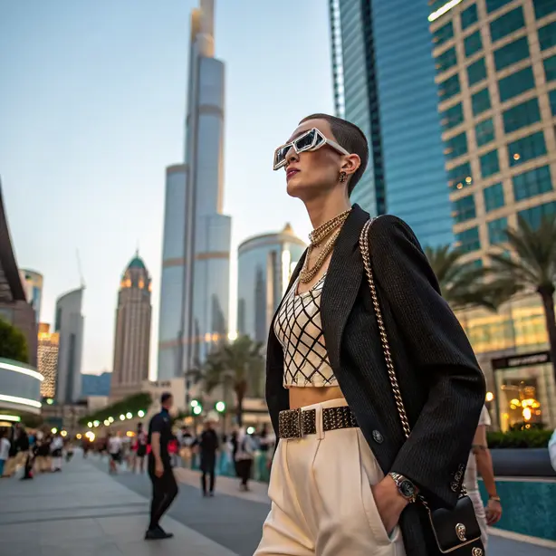 geometric frame sunglasses