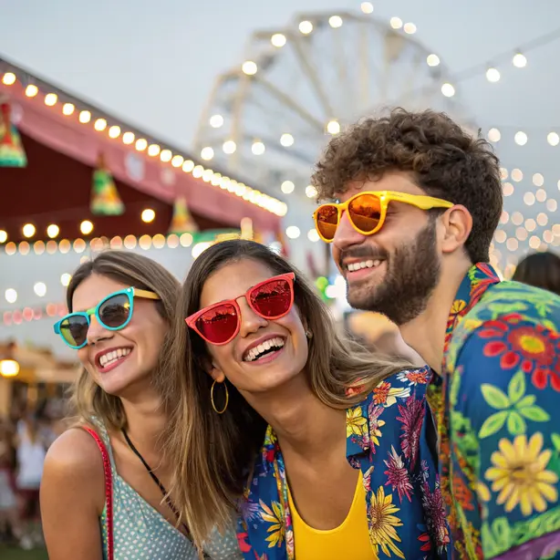 bold colored lenses sunglasses context